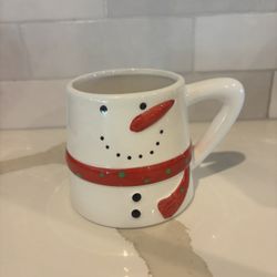 Holiday Ceramic Christmas Snowman Mug