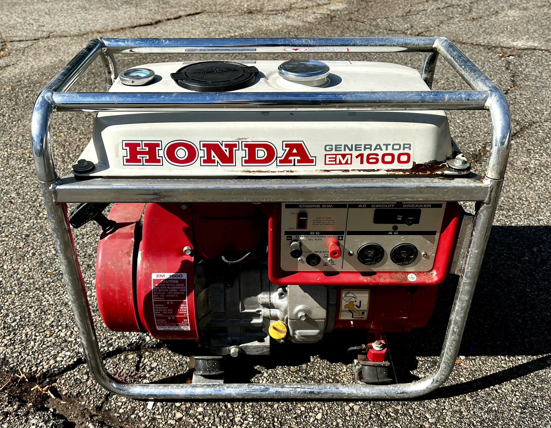 Honda EM 1600 Generator - Unused