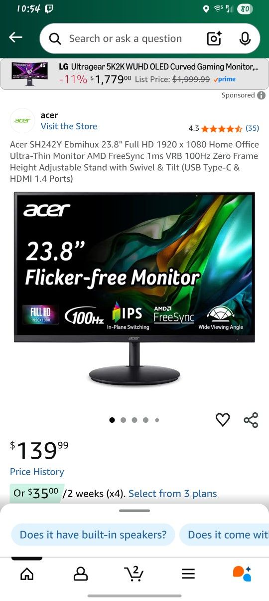 1080p 100hz Gaming Monitor 