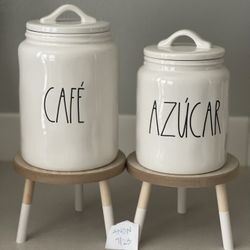 Rae Dunn Café & Azúcar Canisters 