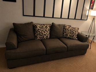 Gray Three-Seat Sofa