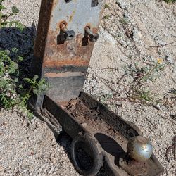 Custom tow ball & hitch heavy welded towing plate truck receiver