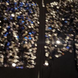 Black Sequin Jacket Large 20.00