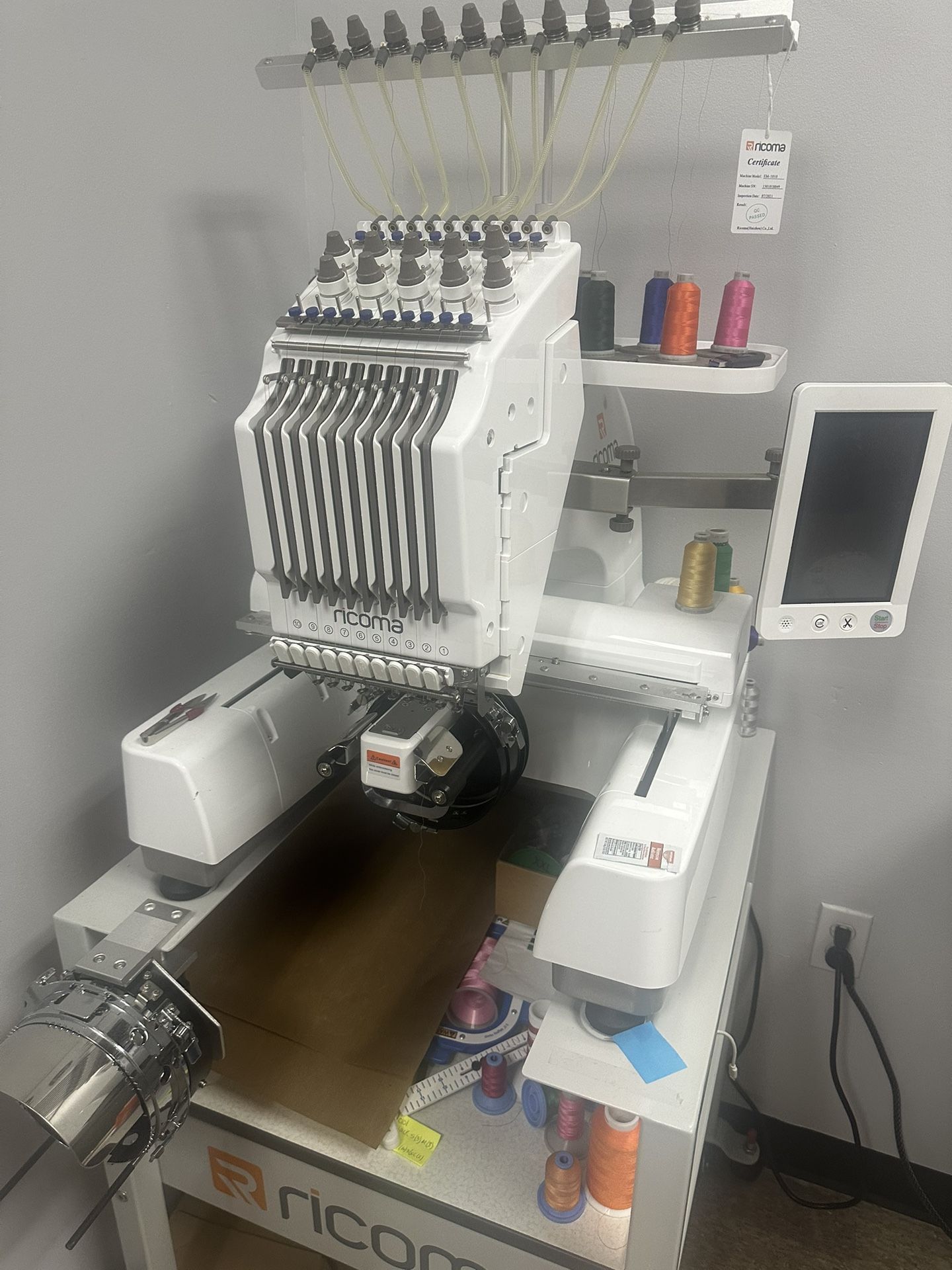 Ricoma EM 1010 Embroidery Machine
