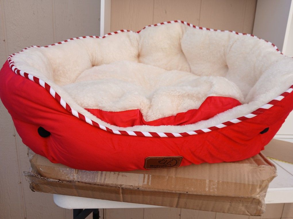 Indoor Cats, Washable Pet Bed for Puppy and Kitten with Slip-Resistant Bottom, 25 Inches