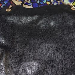 Michael KORS Black Leather Purse Shoulder Bag Very Nice