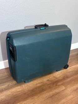 Vintage Samsonite Hard Shell Rolling Suitcase / Travel Luggage – Clean Inside, Works Great