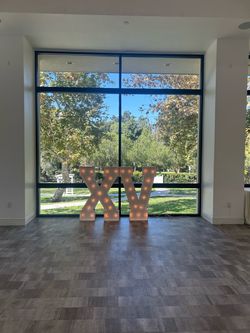 XV Marquee Light Up Letters