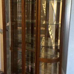 Sliding Door Curved End Curio(china Cabinet)