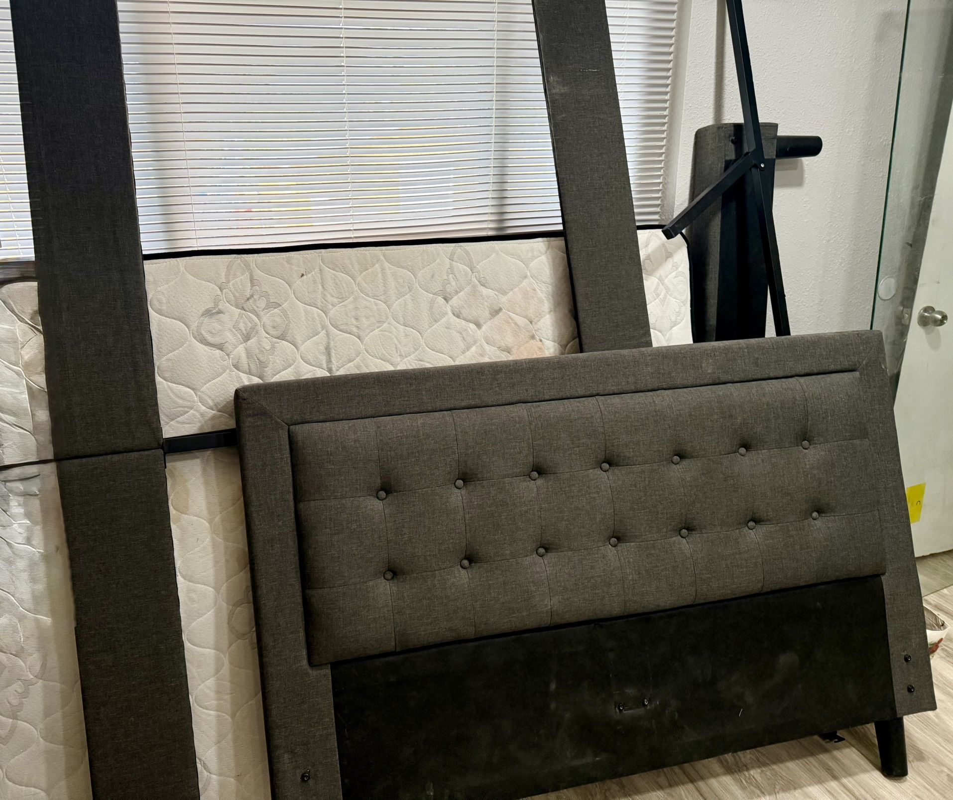 Grey Queen Bed Frame ,
