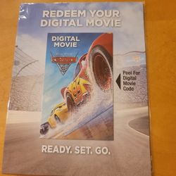 $4 DIGITAL MOVIE CARS 3  $4.00 OR TRADE FOR A MOVIE TITLE I DO NOT ALREADY  OWN.