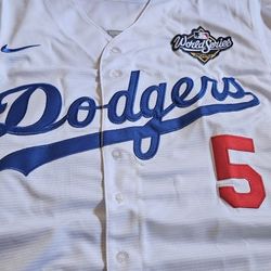 Dodgers Freddie Freeman 2025 W.S Men's Home White Jersey