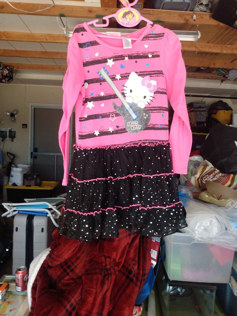 Girls Size 6 Hello Kitty Dress