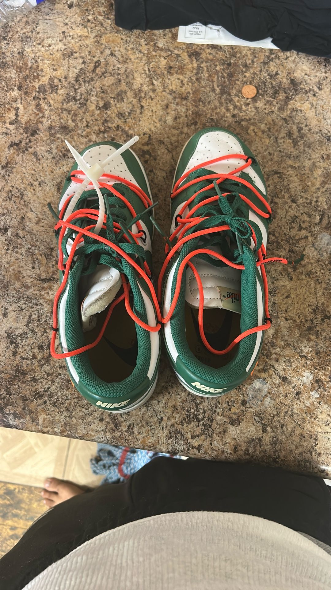 Off White Dunks Size 10