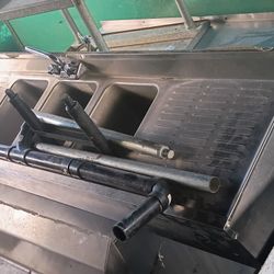Three Tub Stainless Steel Industrial Sink