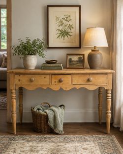 Antique Pine Console