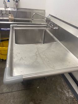 Single sink stainless steel
