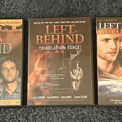 Lot Of 3 DVD Movies - Left Behind/Tribulation Force/World At War (2000-2005)