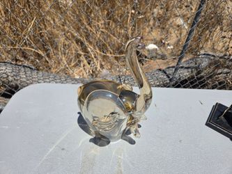 Vintage Cristal elephant.