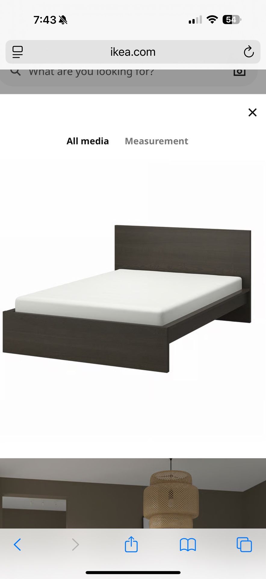 IKEA Queen Size Malm Bed Frame