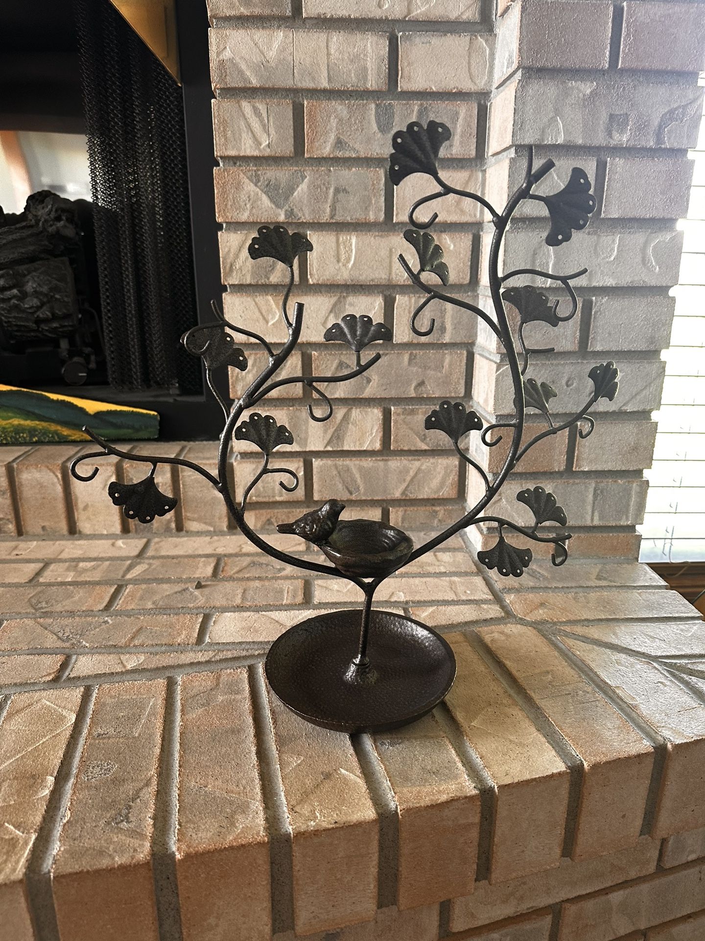 Decorative Metal Tree With Bird