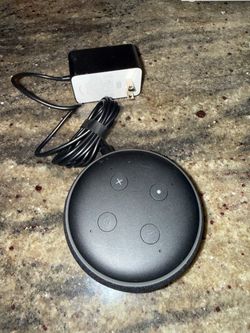 Amazon Echo Dot Smart Speaker with Power Adapter