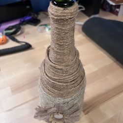 Rustic Twine-Wrapped Decorative Bottle – Handmade Charm for Any Room!