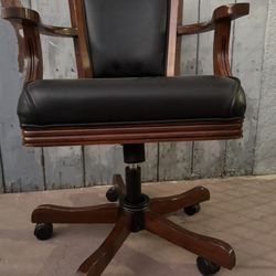 Solid Wood Office Chair In Good Condition Everything Work 