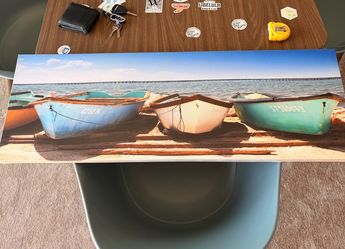 Boat canvas wall art