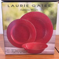 12 Piece Melamine Dinnerware Set