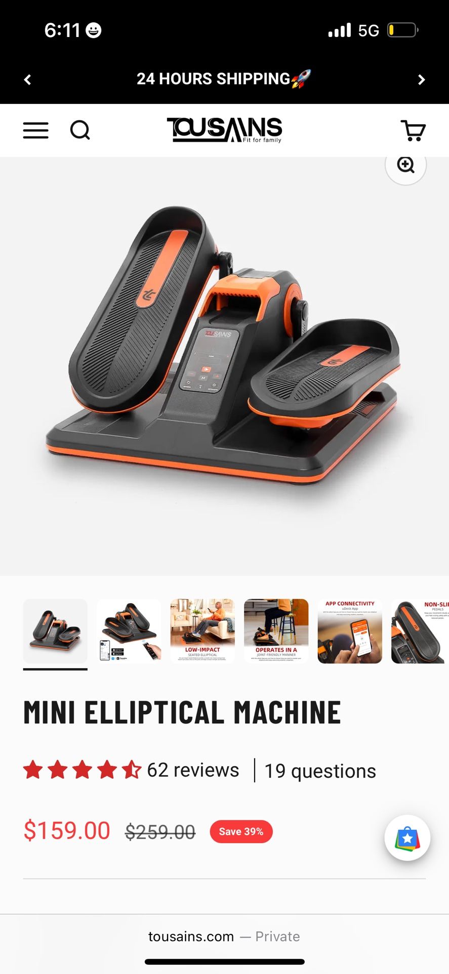 Mini Elliptical Machine
