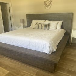 King Platform Bed frame - Ashley 