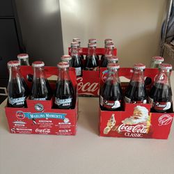 Coca Cola 8oz Vintage Full Bottles 