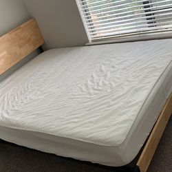 Wooden Bed Frame with Headboard – Good Condition