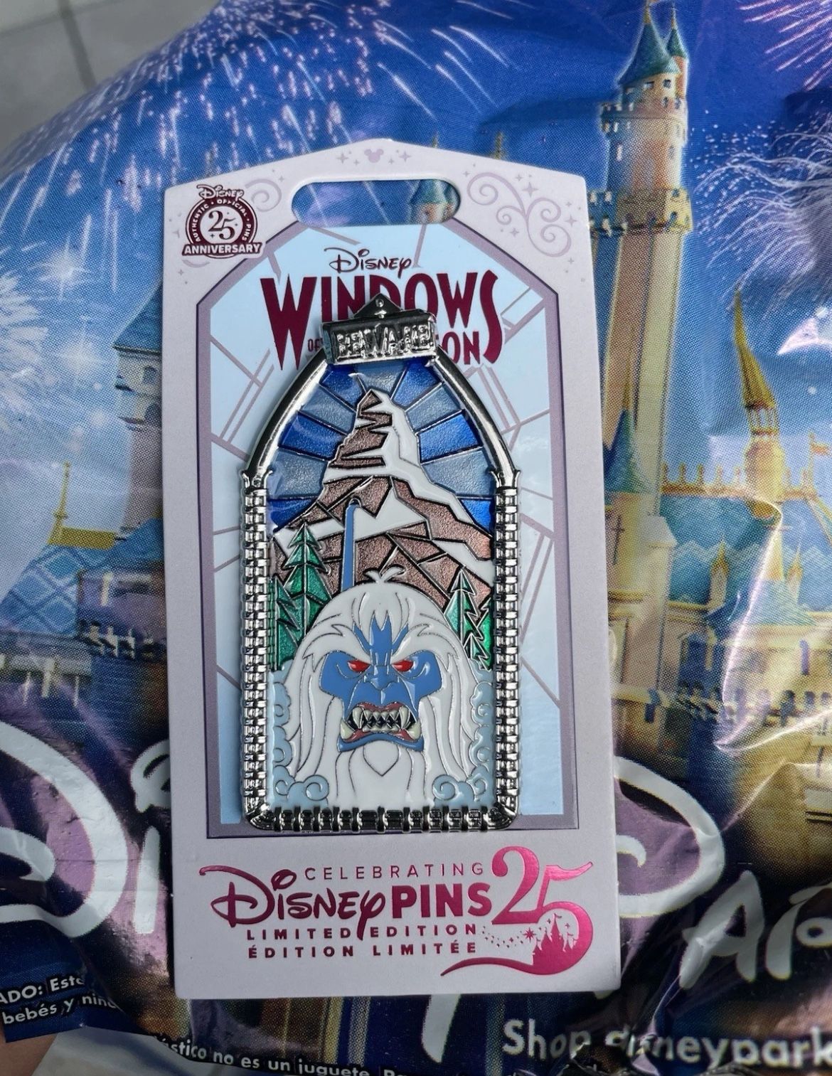 Disneyland Trade Windows Of Attraction Matterhorn Disney Limited Edition Pin