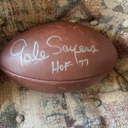 Gale Sayers autographed football