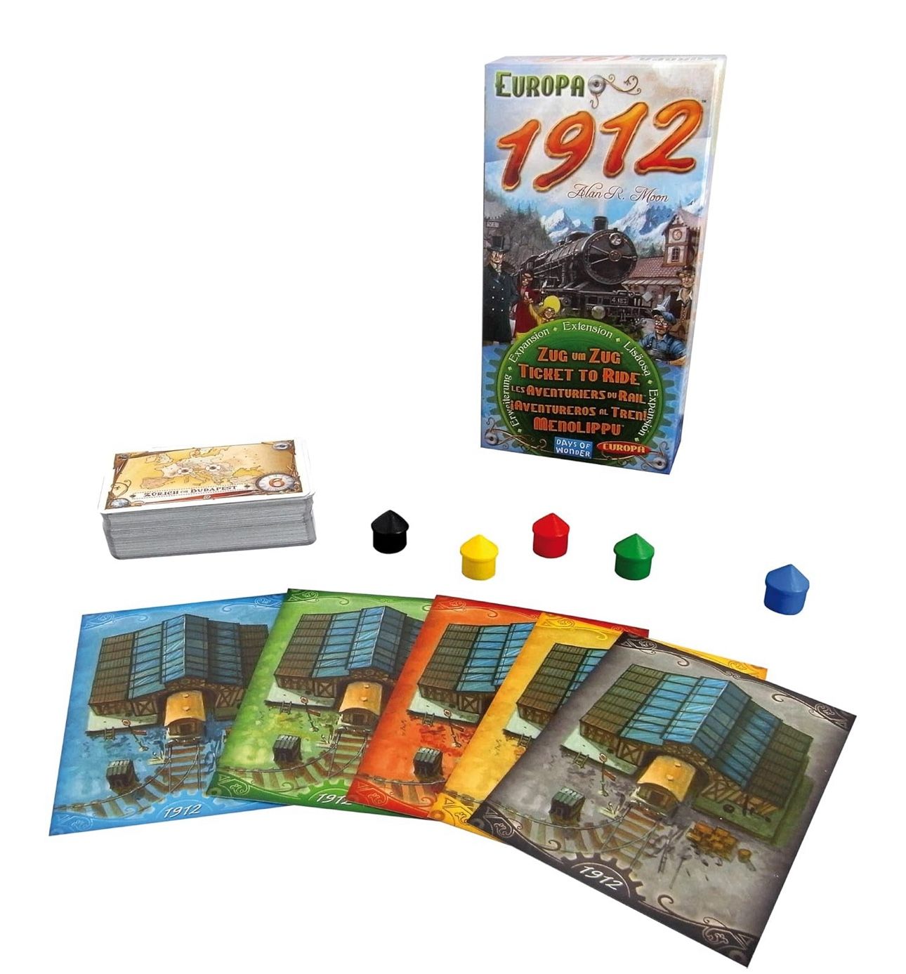 Asmodee Ticket to Ride Europa 1912 Board Game EXPANSION - Expand Your Railway Empire Across Europe! Fun Family Game for Kids & Adults, Ages 8+, 2-5 Pl