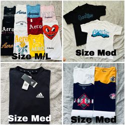 Men’s Teen Boy T Shirt Lot New With Tags 