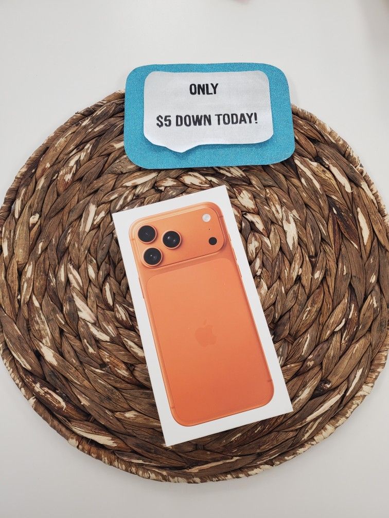 🔥 Premium Power Deal – iPhone 17 Pro Max (Brand New) Ready to Go with Just $1 Down & 1-Year Apple Coverage