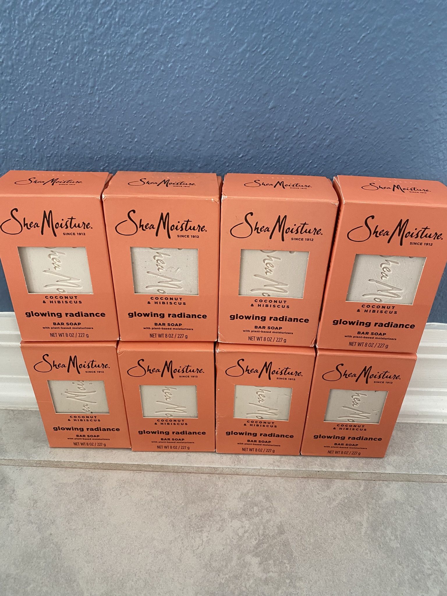 8 Brand New Shea Moisture Bar Soap Glowing Radiance