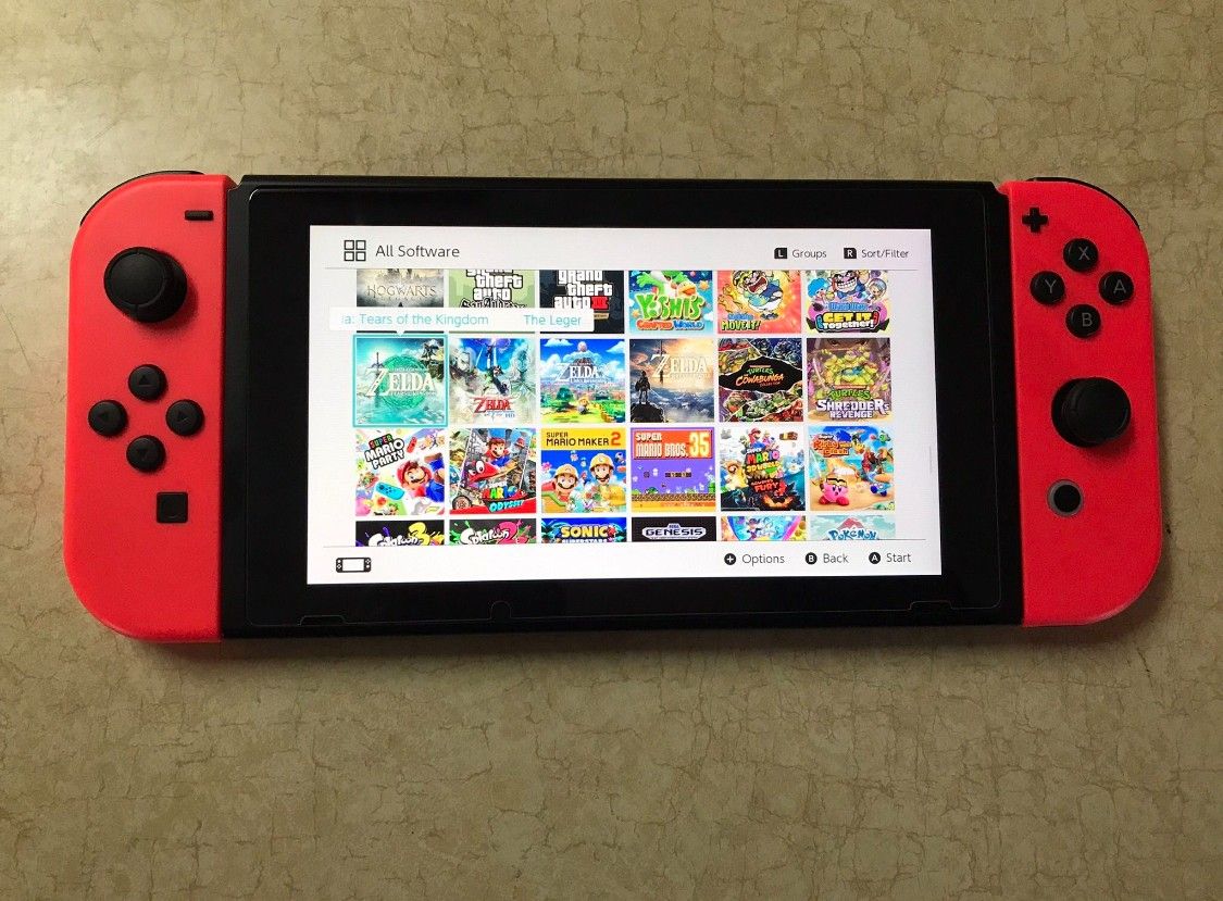 Nintendo Switch V2 Mod With 100 Switch Games