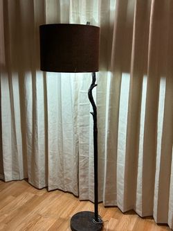 Floor Lamp with Branch-Style Pole (read description)