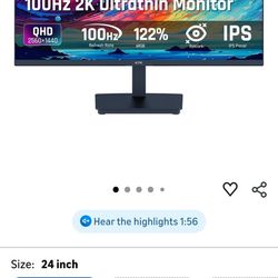 KTC 24 Inch QHD 100Hz Computer Monitor IPS 2K, 1300:1 Contrast, Anti-Blue Light Screen, 122% sRGB, FreeSync & G-Sync Compatible, HDMI2.0 & Display Por