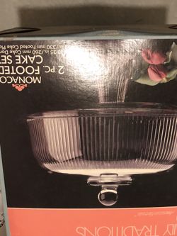Cake stand. 2 piece footed cake stand