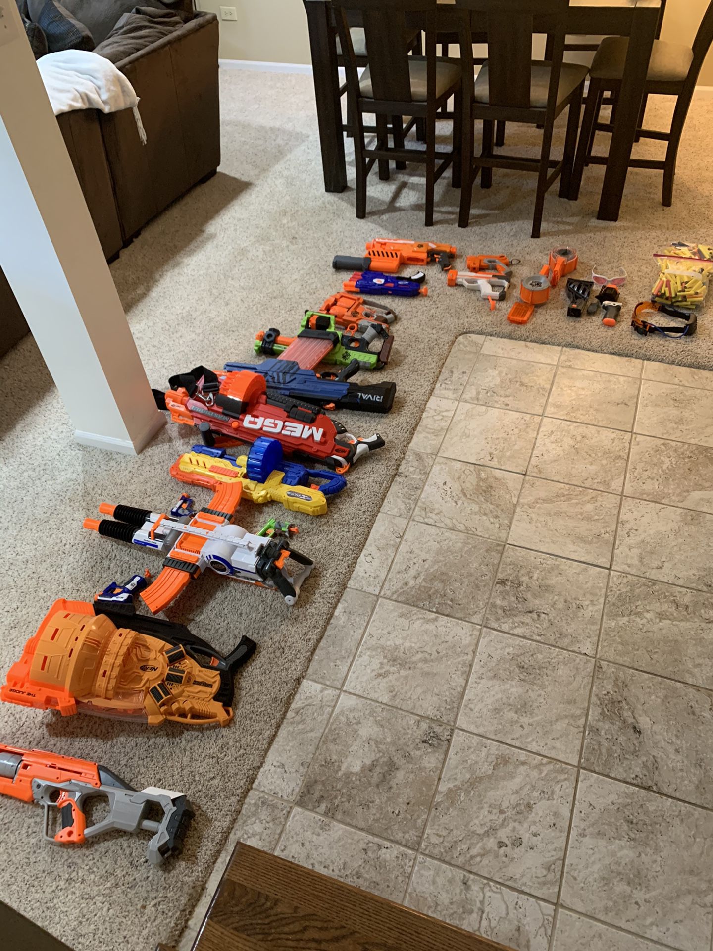 Huge lot of Nerf guns and accessories