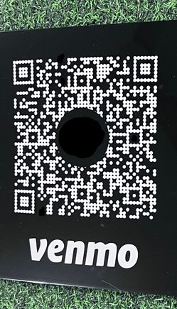 Venmo Or Zelle QR CODE signs 5”x4”