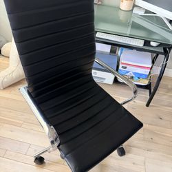 Glass Computer Desk And Chair 