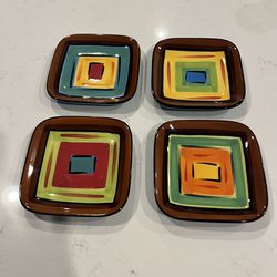 Southern Living At Home (4)”Brio” Appetizer  Plates