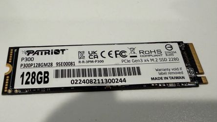 Patriot P300P128GM28 NVME SSD