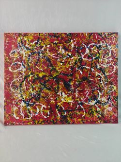 Original Abstract Expressionism Canvas Painting - "Mirror Reflections" (2026) 16x20